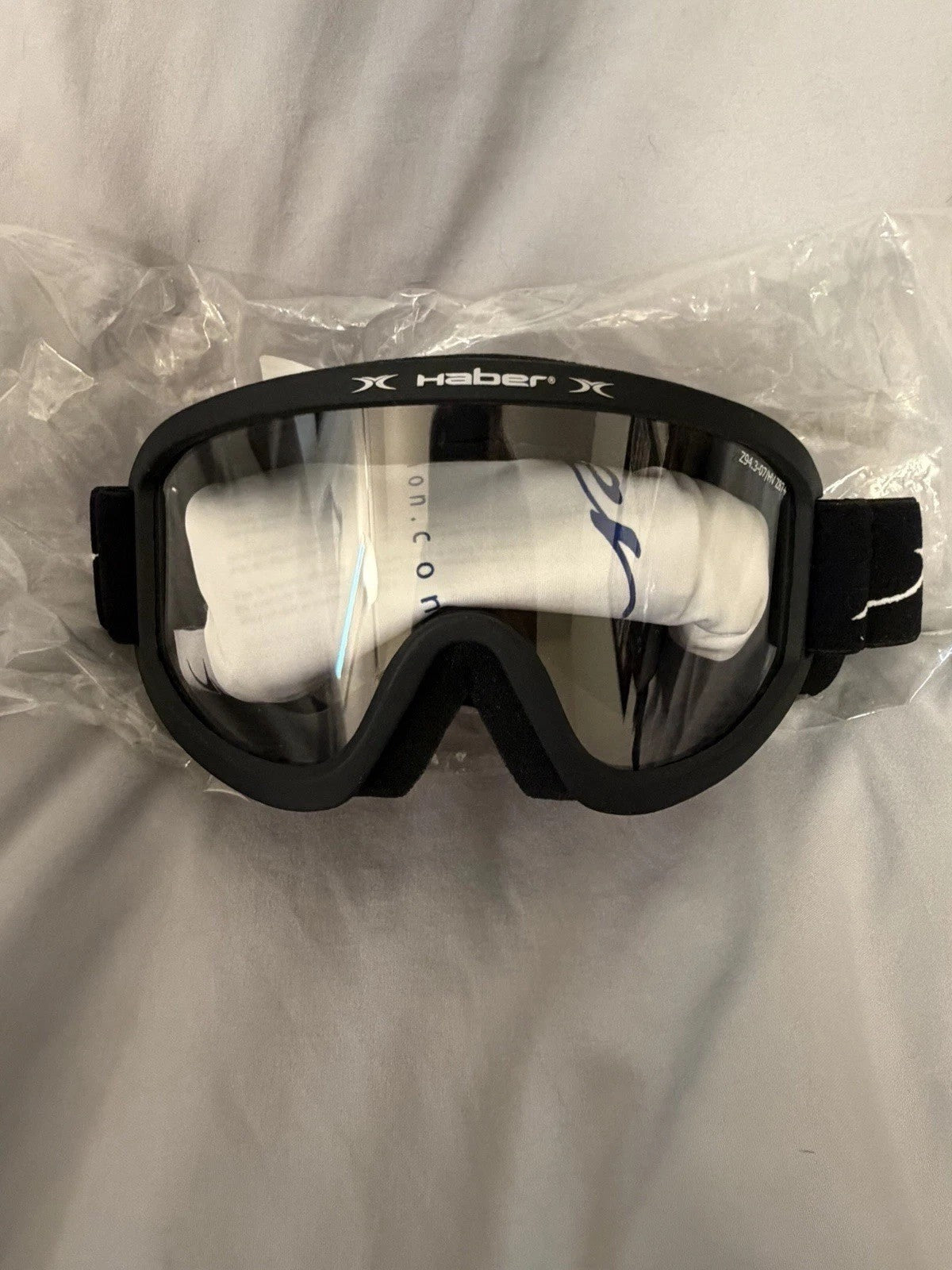 Habervision Barrow Single Lens Safety Goggles NEW Old Stock Black Z87+0