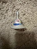 Orlando Florida Souvenir Small Metal Hand Bell With Handle Silver Tone Metallic0