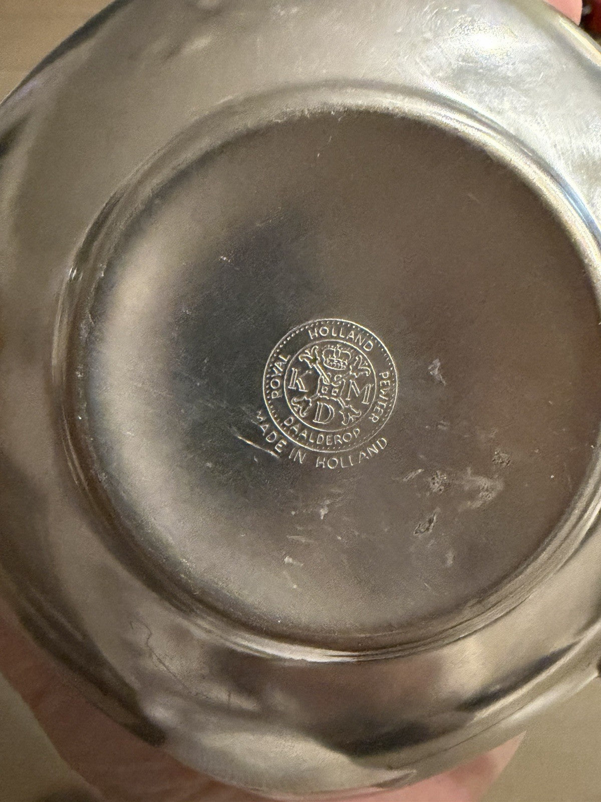 Vintage Royal Holland Pewter Square Handled Bowl Dish Made in Holland 4”3