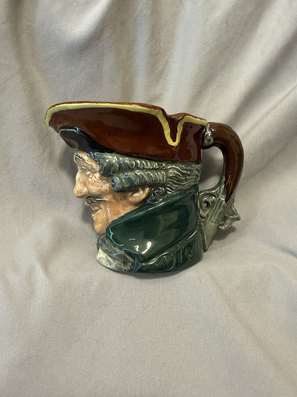 Royal Doulton Character Toby Jug Mini Pitcher England Vintage Small 3” Colonial 3
