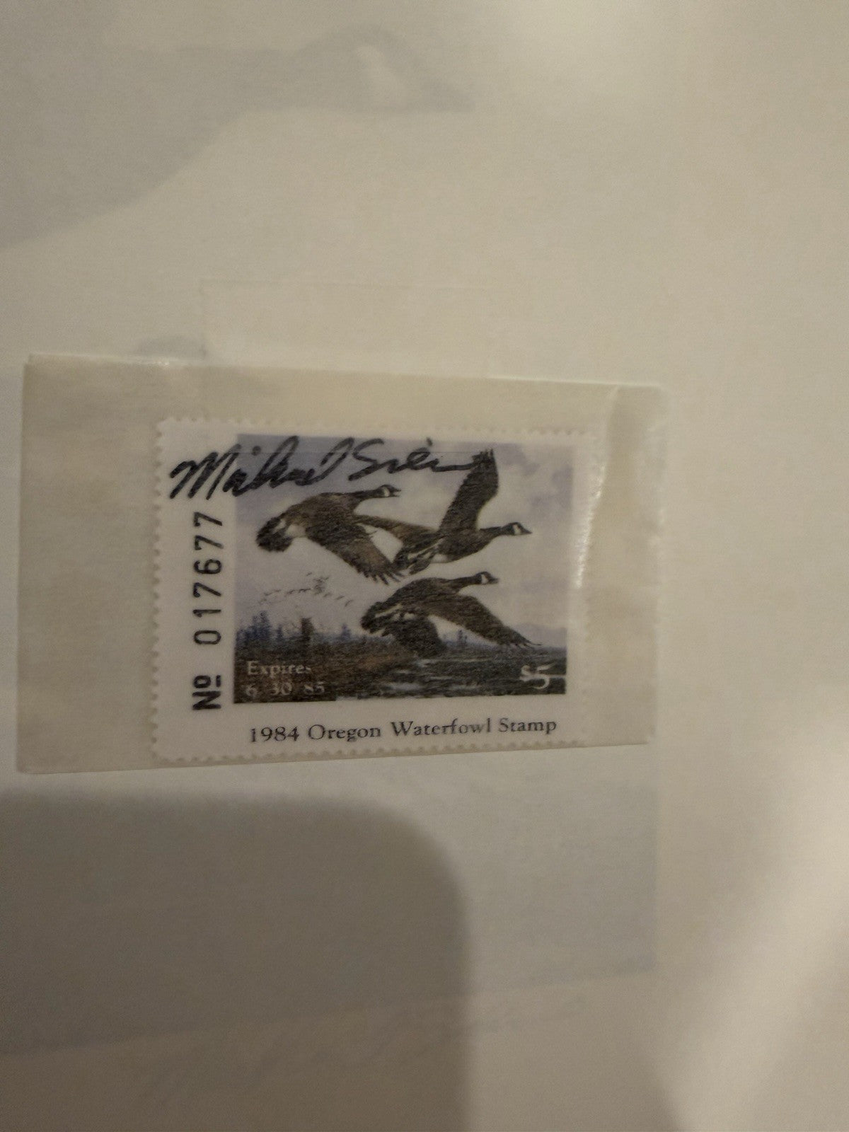 1984 Oregon First State Waterfowl Stamp Print Michael Sieve Signed #109043