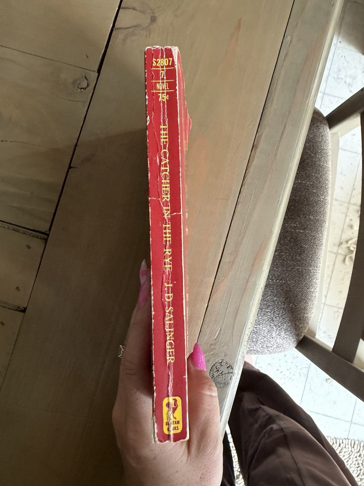 Vintage The Catcher in the Rye J.D. Salinger Bantam S2807 75¢ Paperback3