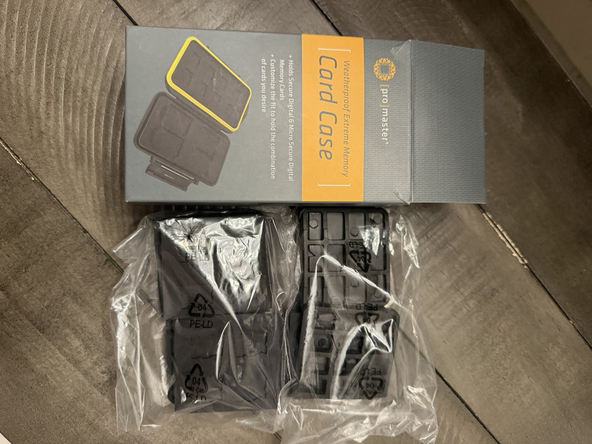 ProMaster Weatherproof Extreme Memory Card Case SD MicroSD New Open Box1