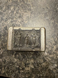 Antique Vesta Case Match Safe Classical Three Women Figural Relief Pocket Holder0