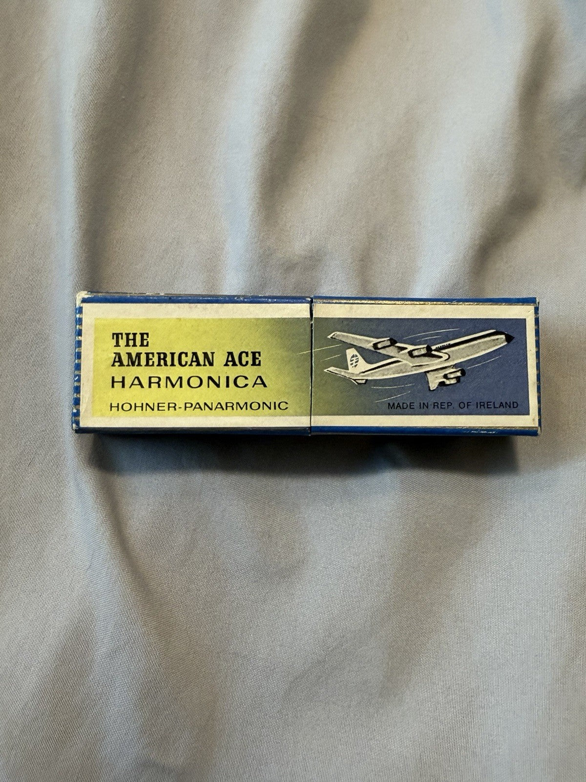 Vintage Hohner American Ace Harmonica Key of C w/ Box Made in Ireland1