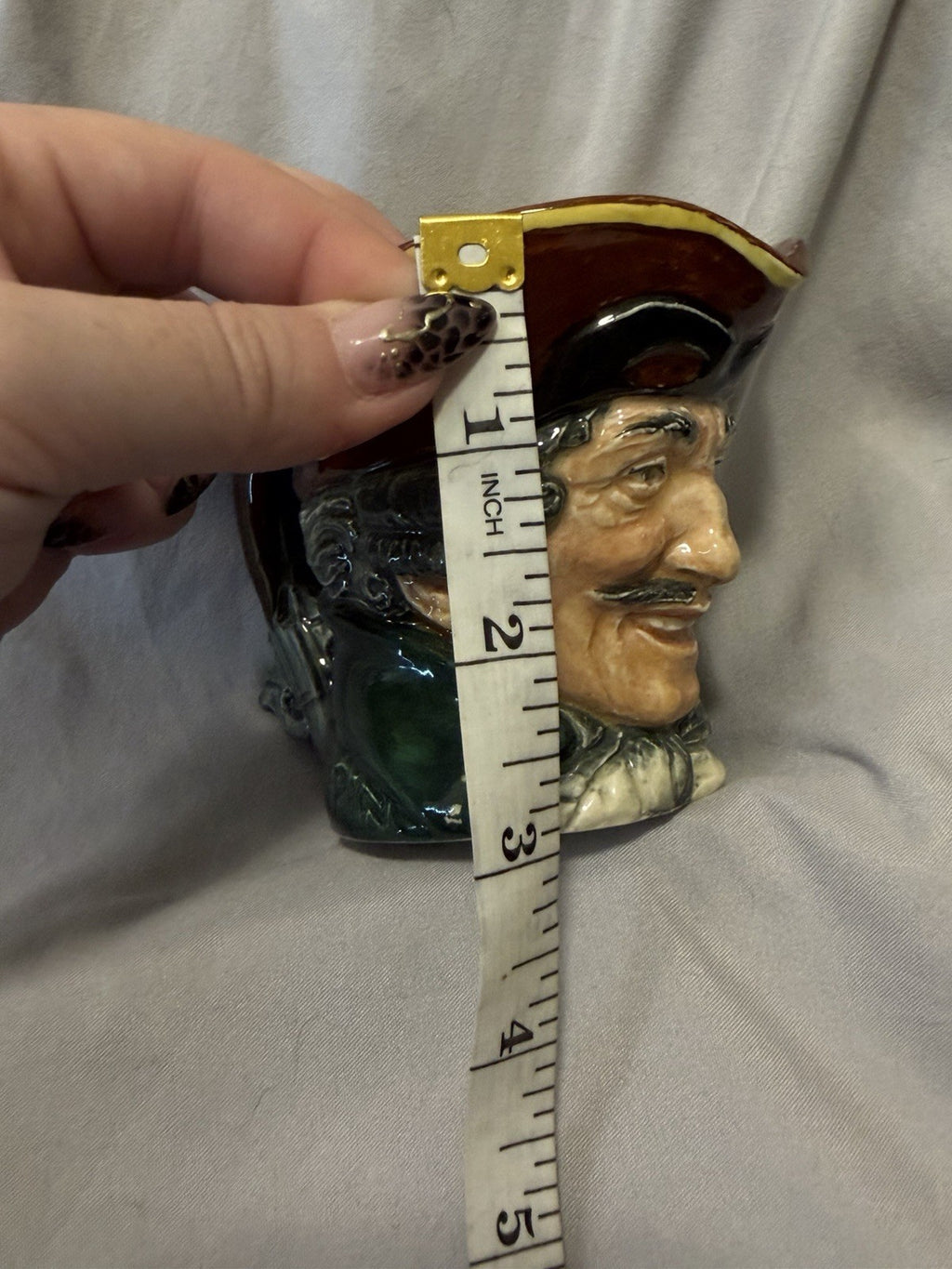 Royal Doulton Character Toby Jug Mini Pitcher England Vintage Small 3” Colonial 7