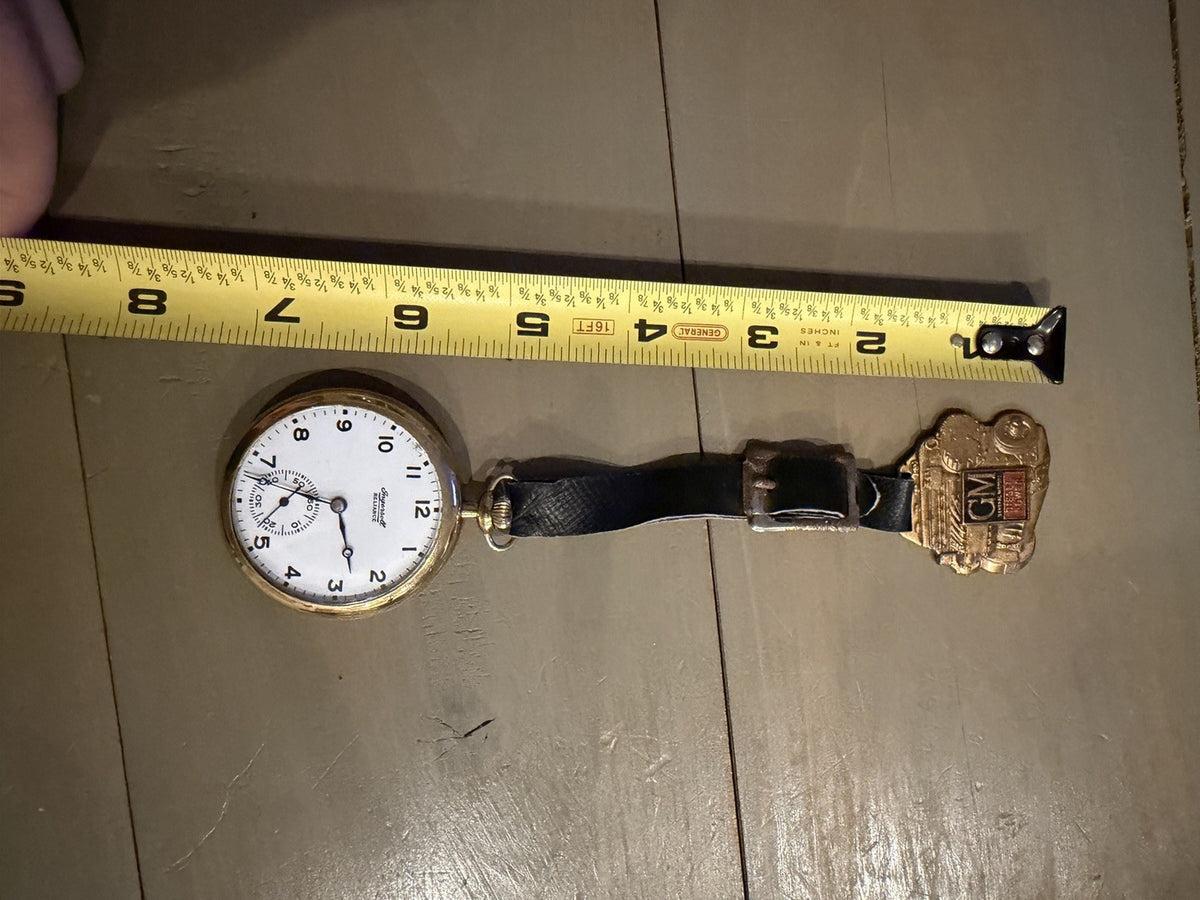 Vintage Detroit Diesel GM General Motors Ingersoll Reliance Pocket Watch Fob1