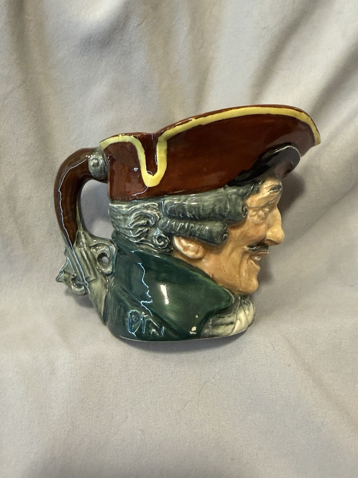 Royal Doulton Character Toby Jug Mini Pitcher England Vintage Small 3” Colonial 5