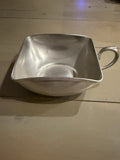 Vintage Royal Holland Pewter Square Handled Bowl Dish Made in Holland 4”0