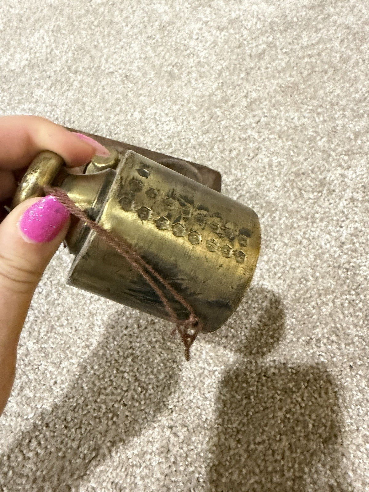 Antique Brass Metric Scale Weights 1000 500 200 100 Gram Wooden Block Set5