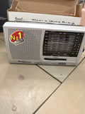 Borg Johnson HS-912R World Band Receiver 12-Band FM TV MW SW1-9 Silver/Black0