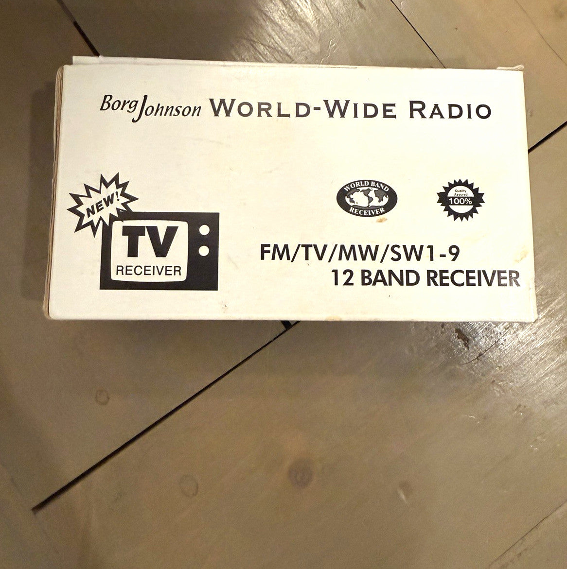 Borg Johnson HS-912R World Band Receiver 12-Band FM TV MW SW1-9 Silver/Black1