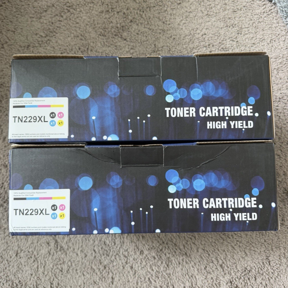 NEW TN229XL Compatible High Yield Toner 4-Pack CMYK for Brother Laser0