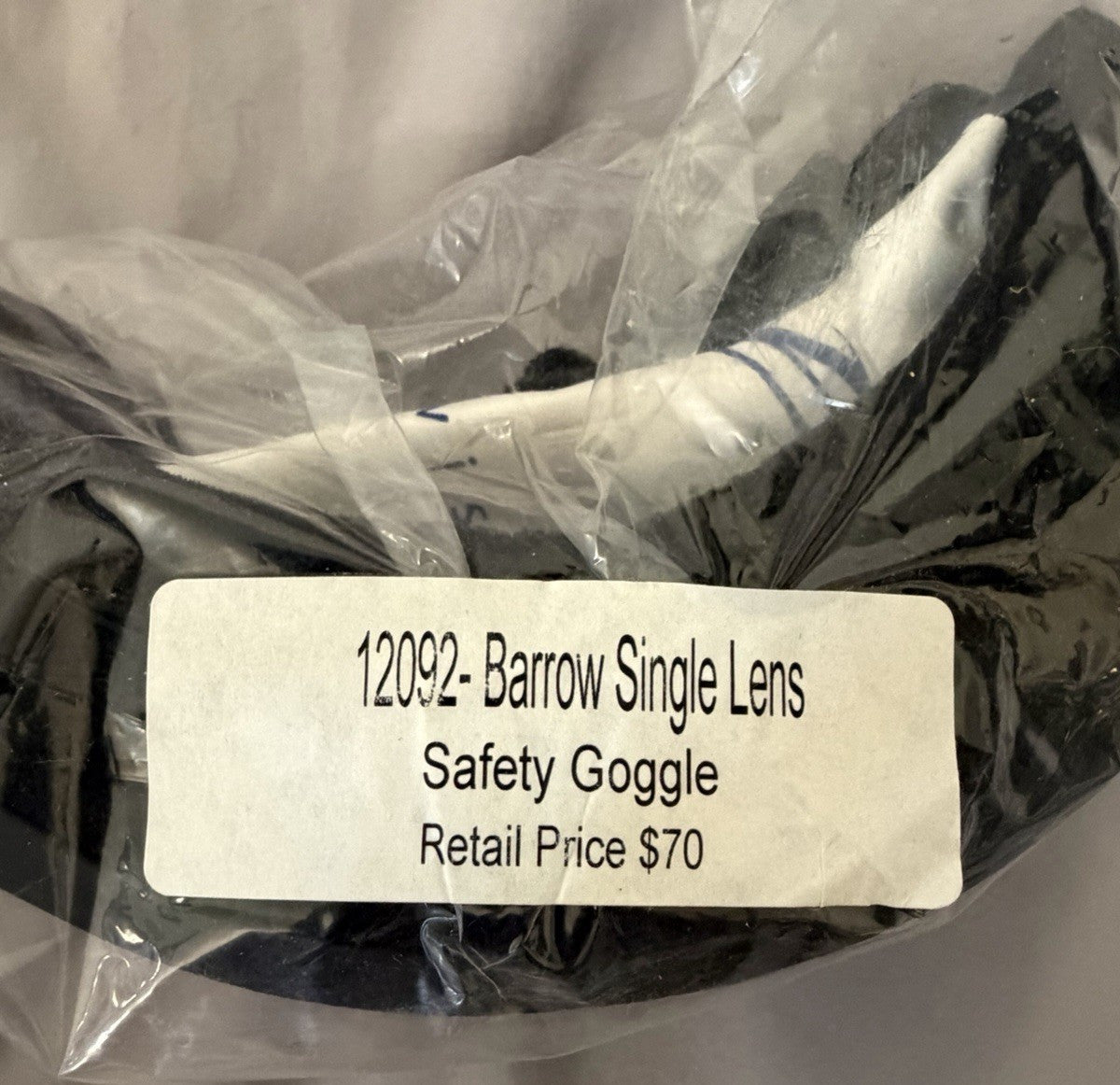 Habervision Barrow Single Lens Safety Goggles NEW Old Stock Black Z87+1